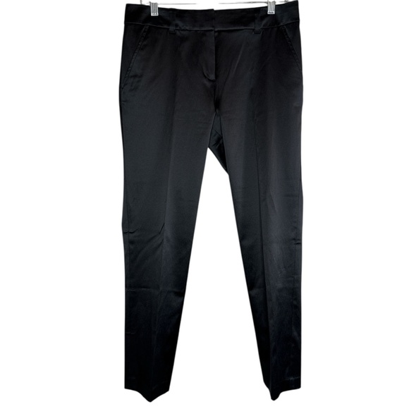 Tory Burch Pants - Tory Burch Women's Black Satin Pleated Tapered Dress Pants Size 6
